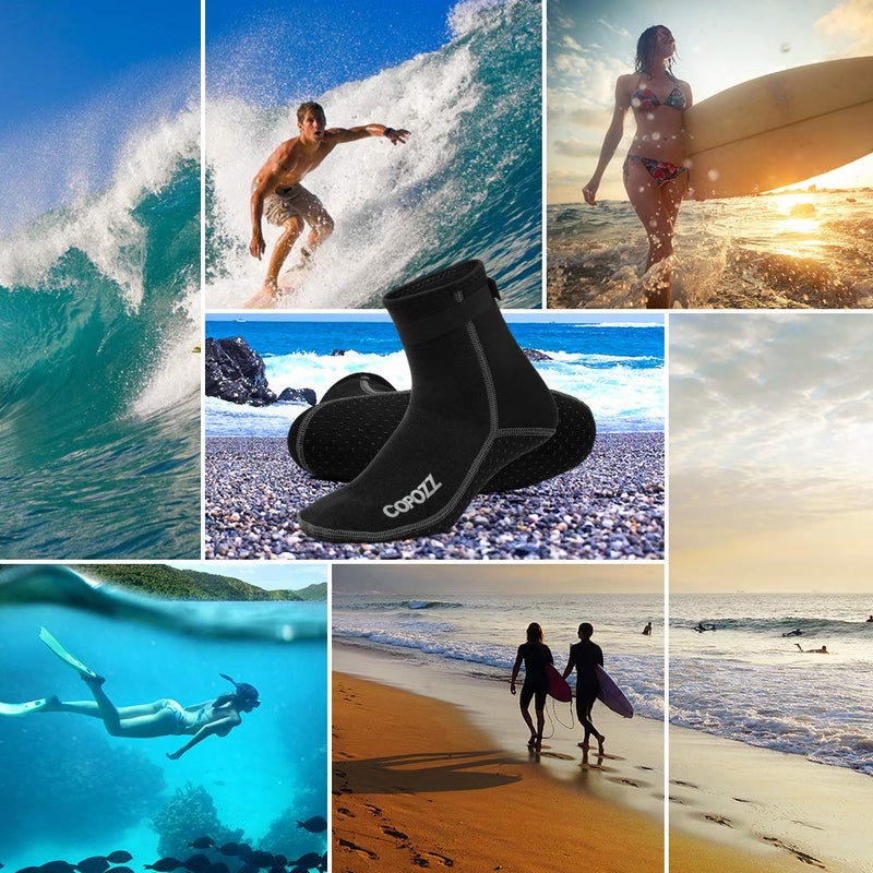 COPOZZ Diving Socks 3mm Neoprene Beach Water Socks-Anti Slip for Snorkel Swim Youth Men Women - Image 5